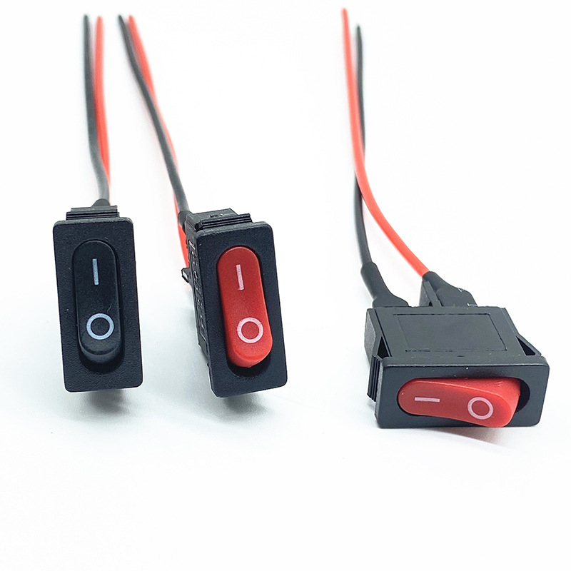 Kolébkový vypínač Power ve tvaru plochého člunu 9,5*21mm