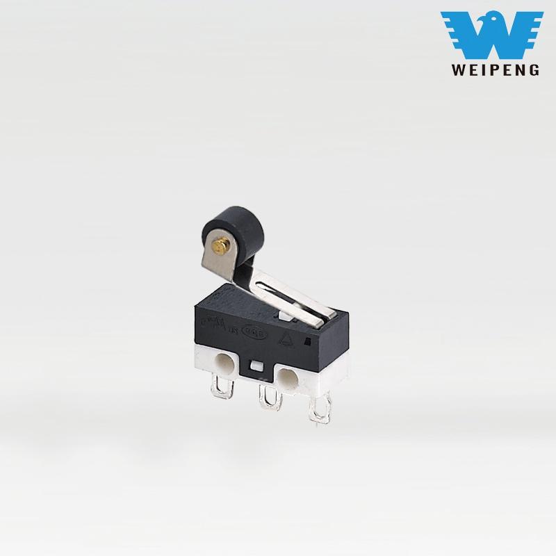 Mikrostativový spínač myši s přímými a zahnutými kolíky